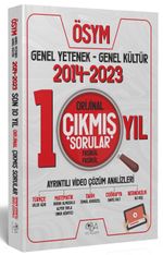 KPSS Genel Yetenek Genel Kültür Orijinal Son 10 Yıl Çıkmış Sorular 2014-2023 Video Çözümlü 