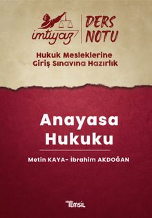 İmtiyaz Hmgs Ders Notları Anayasa Hukuku