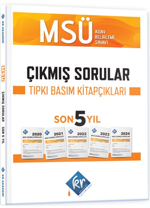 MSÜ Çıkmış Sorular Son 5 Yıl Tıpkı Basım Fasikülleri