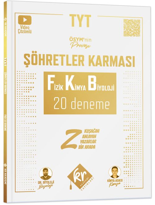 TYT Şöhretler Karması Fizik Kimya Biyoloji FKB 20 Deneme