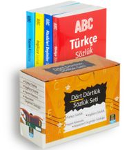 Dört Dörtlük Sözlük Seti ABC İlk ve Orta Öğretim Tdk Uyumlu (4 Kitap Kutulu)