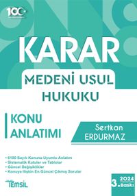 Karar Medeni Usul Hukuku Konu Anlatımı