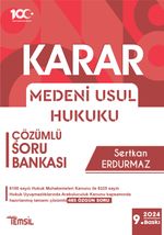 Karar Medeni Usul Hukuku Çözümlü Soru Bankası 
