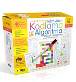 Adım Adım Kodlama-Algoritma-Dikkat Geliştirme-Seviye 1 2-4 Yaş