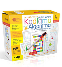 Adım Adım Kodlama-Algoritma-Dikkat Geliştirme-Seviye 1 2-4 Yaş
