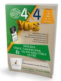 4x4 YDS Seti 1. Kitap Cümle Tamamlama, Çeviri ve Eş Anlamlı Cümle