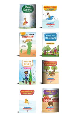Sevimli Hayvanlar Hikaye Seti (8 Kitap)