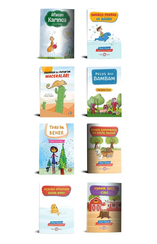 Sevimli Hayvanlar Hikaye Seti (8 Kitap)
