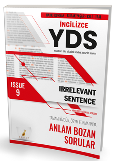 YDS İngilizce Irrelevant Sentence Issue 9