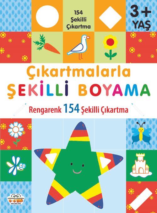 Çıkartmalarla Şekilli Boyama 3 Yaş Üstü