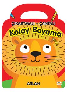 Çıkartmalı Çantalı Kolay Boyama - Aslan