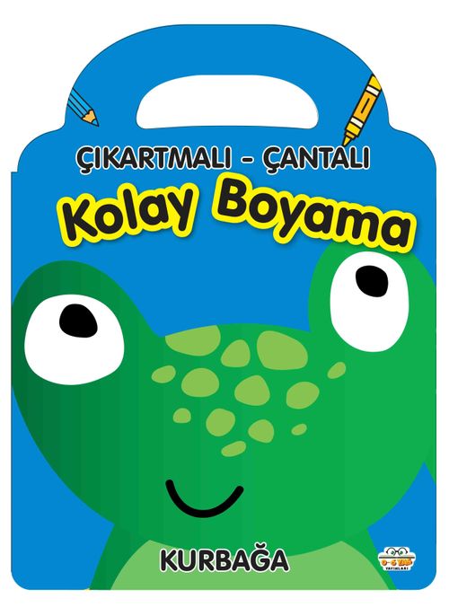 Çıkartmalı Çantalı Kolay  Boyama - Kurbağa