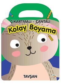Çıkartmalı Çantalı Kolay  Boyama - Tavşan