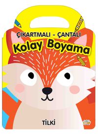Çıkartmalı Çantalı Kolay  Boyama - Tilki
