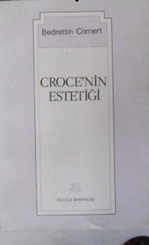 Croce'nin Estetiği / 42-D-10