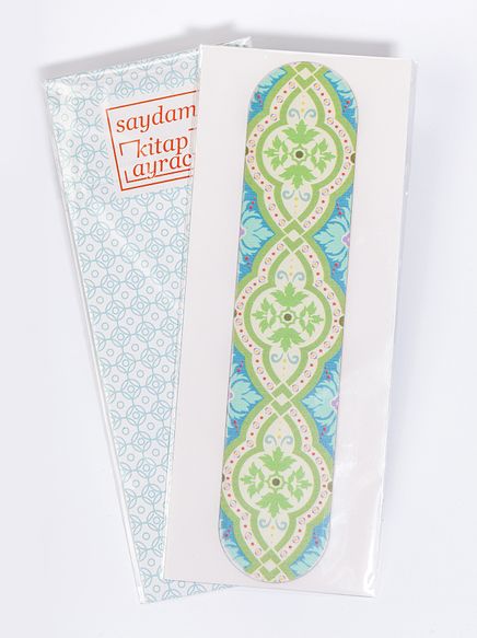 Saydam Kitap Ayracı - Oval Süsleme