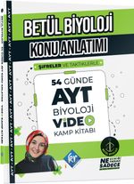 Konu Anlatımı 54 Günde AYT Biyoloji Video Kamp Kitabı