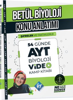 Konu Anlatımı 54 Günde AYT Biyoloji Video Kamp Kitabı