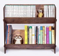 Masaüstü Kitaplık - İki Katlı - Ceviz Kök (BK-KT014)