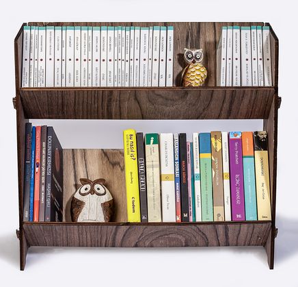 Masaüstü Kitaplık - İki Katlı - Hareli Venge (BK-KT015)