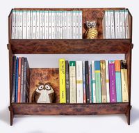 Masaüstü Kitaplık - İki Katlı - Kök Sarı (BK-KT017)