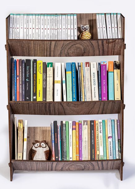 Masaüstü Kitaplık - Üç Katlı - Hareli Venge (BK-KT010)