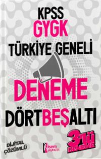 2024 KPSS GYGK Türkiye Geneli Deneme 4-5-6