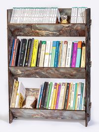 Masaüstü Kitaplık - Üç Katlı - Turkuaz Yeşil Mermer (BK-KT013)