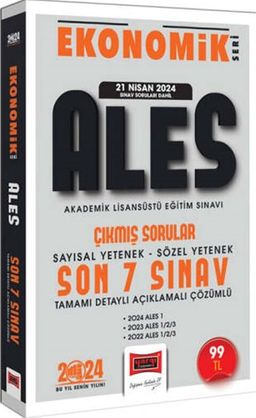 2024 ALES Ekonomik Seri Çıkmış Sorular Tamamı Çözümlü Son 7 Sınav (21 Nisan 2024 Sınav Soruları Dahil)