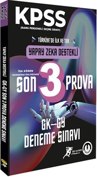 KPSS Genel Kültür Genel Yetenek Yapay Zeka Destekli Son 3 Prova 