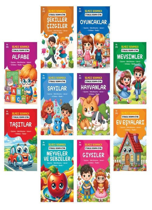 Bilmece Boyamaca (10 Kitap) 
