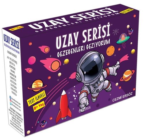 Uzay Serisi Gezegenleri Geziyorum  (Kutulu 10 Kitap - Renkli - Resimli - Test İlaveli)