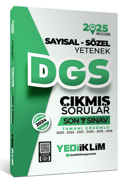 2025 DGS Prestij Serisi Sayısal-Sözel Yetenek Tamamı PDF Çözümlü Soru Bankası 
