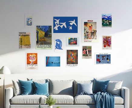 Gallery Temalı Eklektik Poster Seti