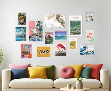 Maksimalist Temalı Eklektik Poster Seti