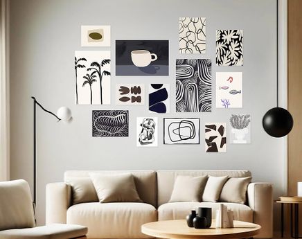 Minimalist Temalı Eklektik Poster Seti