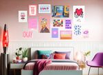 Preppy Temalı Eklektik Poster Seti