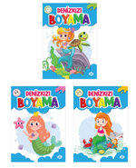 Denizkızı Boyama Seti (3 Kitap Takım)