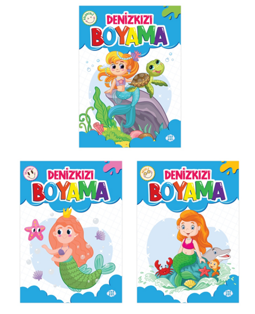 Denizkızı Boyama Seti (3 Kitap Takım)