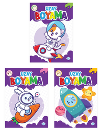 Uzay Boyama Seti (3 Kitap Takım)