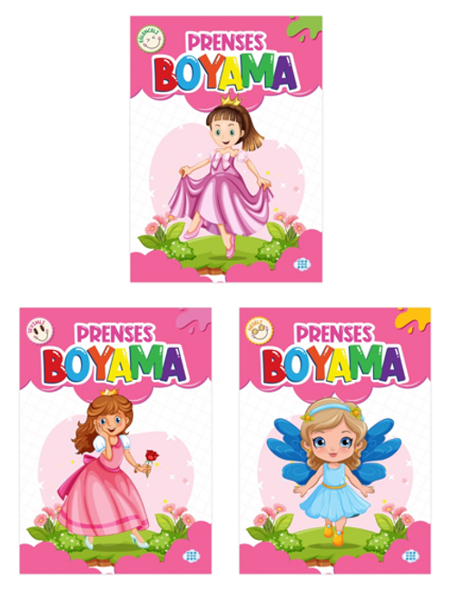 Prenses Boyama Seti (3 Kitap Takım)