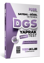 2025 DGS Sayısal-Sözel Yetenek Çek Kopart Yaprak Test