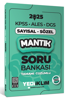 2025 KPSS ALES DGS Sayısal-Sözel Mantık Tamamı Çözümlü Soru Bankası