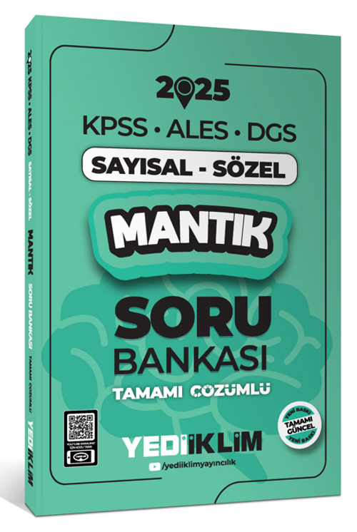 2025 KPSS ALES DGS Sayısal-Sözel Mantık Tamamı Çözümlü Soru Bankası