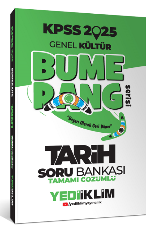 2025 KPSS Genel Kültür Bumerang Tarih Tamamı Çözümlü Soru Bankası