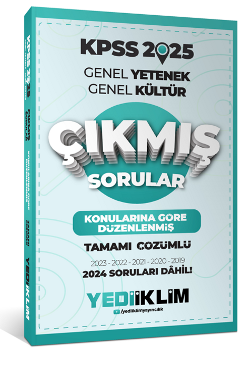 2025 KPSS Genel Kültür Konularına Göre Düzenlenmiş Tamamı Çözümlü Çıkmış Sorular