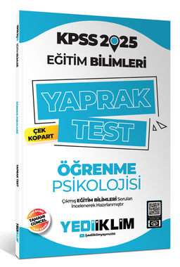 2025 KPSS Eğitim Bilimleri Öğrenme Psikolojisi Çek Kopart Yaprak Test