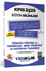 2025 KPSS Eğitim Bilimleri Öğretim Yöntem ve Teknikleri Çek Kopart Yaprak Test