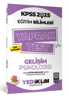 2025 KPSS Eğitim Bilimleri Gelişim Psikolojisi &Ccedil;ek Kopart Yaprak Test