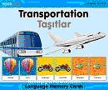 Language Memory Cards - Transportation (İngilizce-Türkçe)